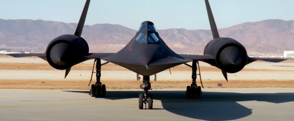 Front view of SR-71 Blackbirds