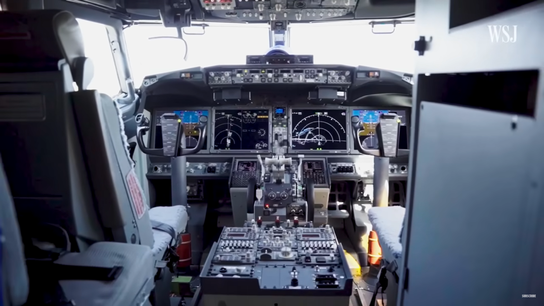 Crew cabin of the Boeing 737 max safe