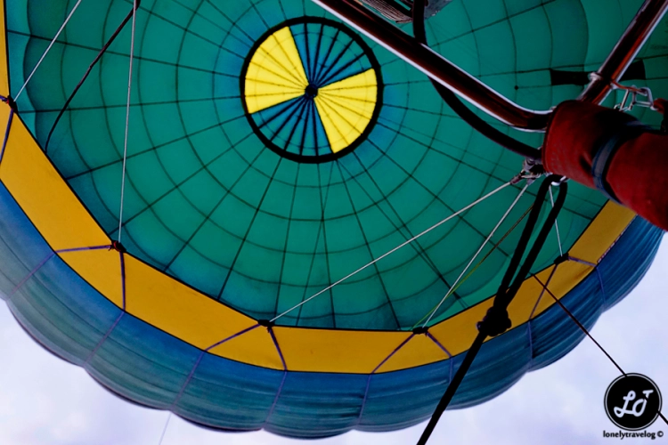 Parachute valve on air balloon